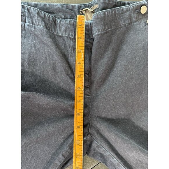 Ann Taylor Modern Fit Lindsay Waist Jean Trousers Sailor Buttons Womens 12 - Picture 8 of 9